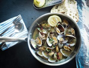 linguine vongole e bottarga